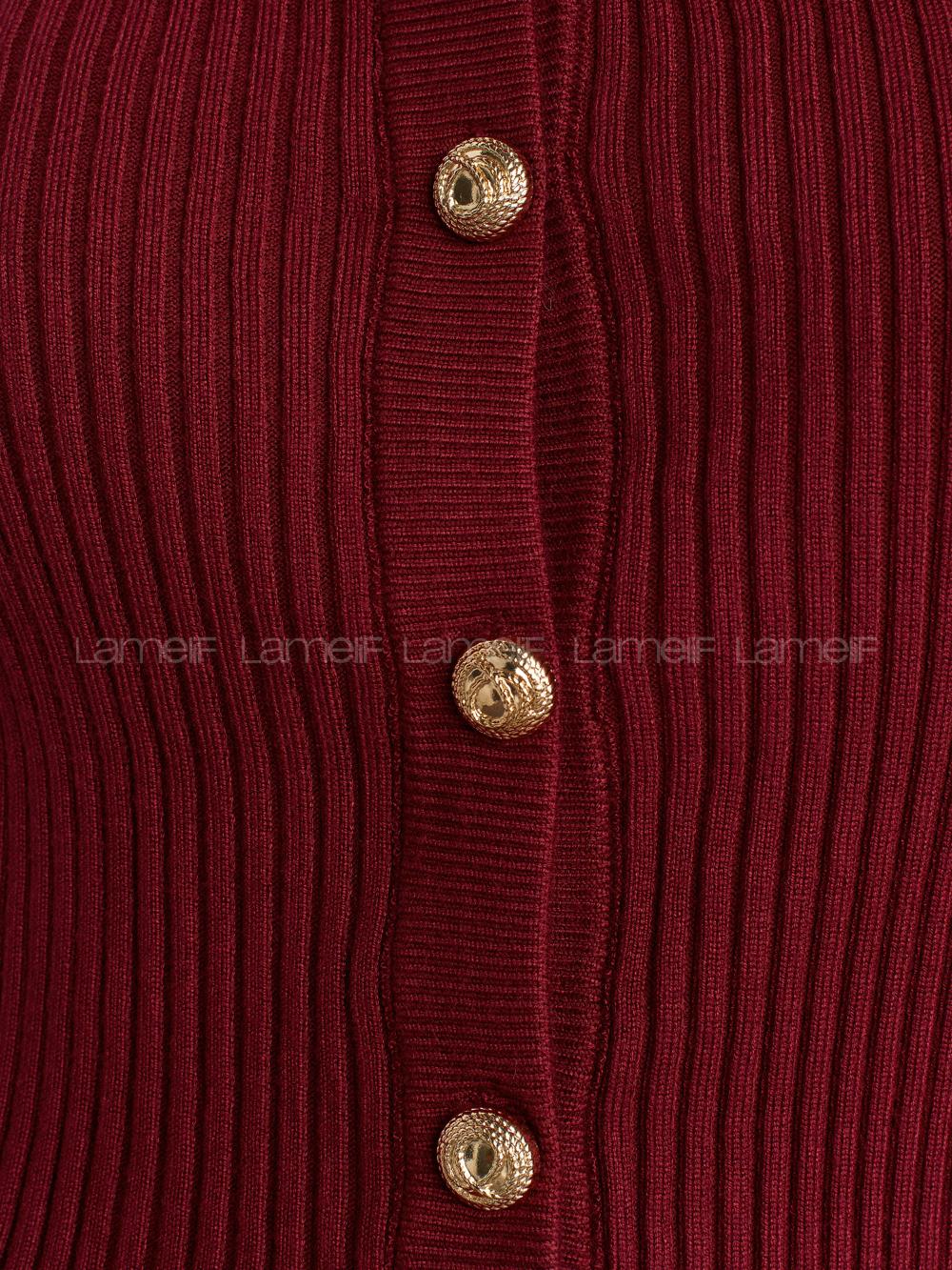 Claret Red Crew Neck Jumper