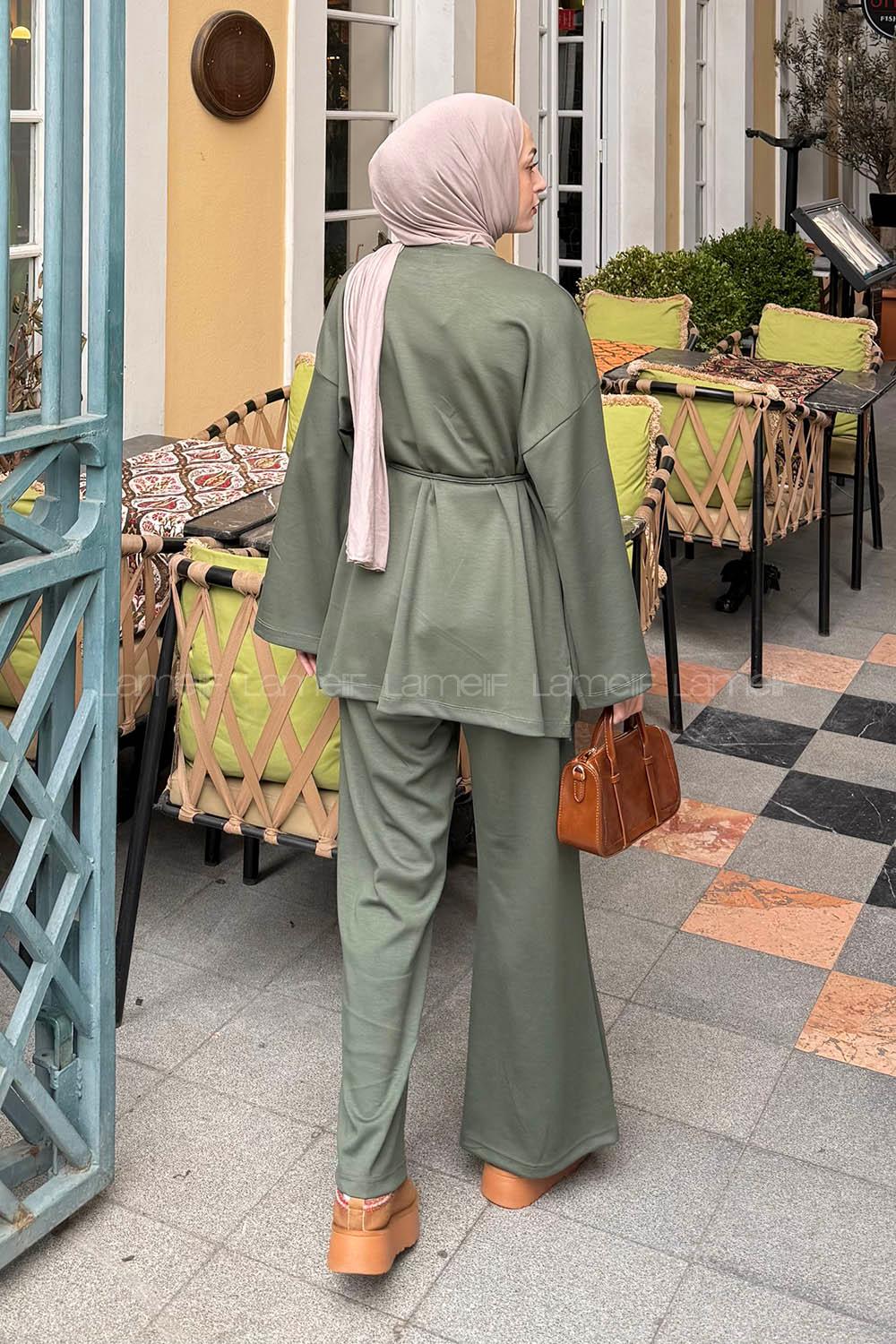 Lamelif Oysho Armalı İkili Takım Haki