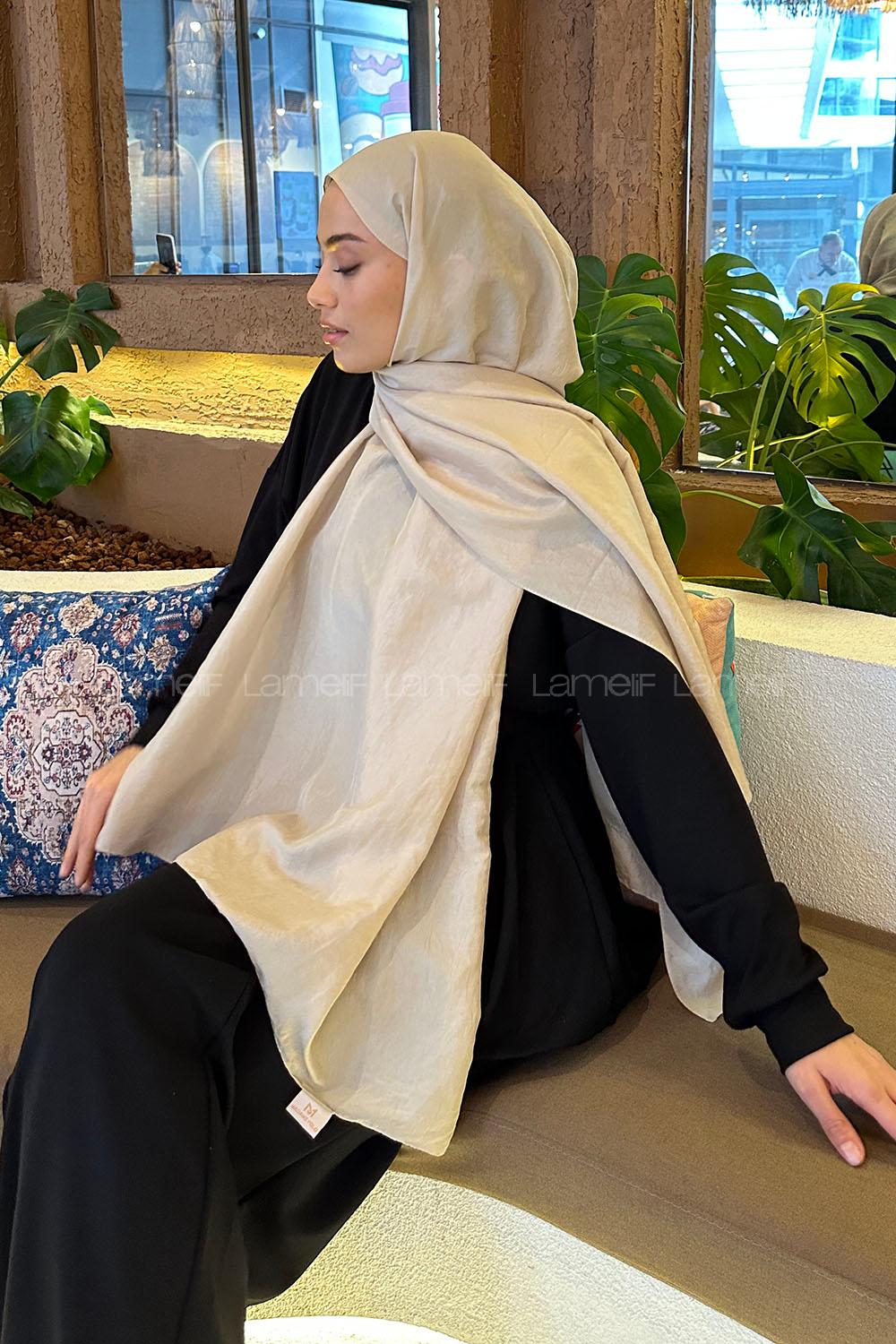 Lamelif Brisa Vual Şal Bej