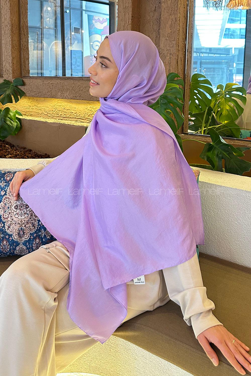 Lamelif Brisa Vual Şal Lila
