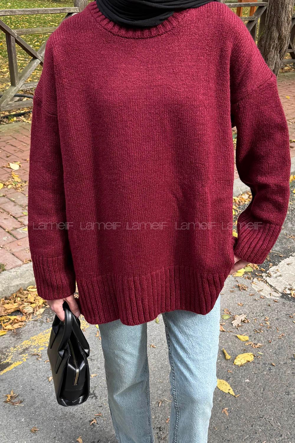 Lamelif Yumoş Kazak Bordo