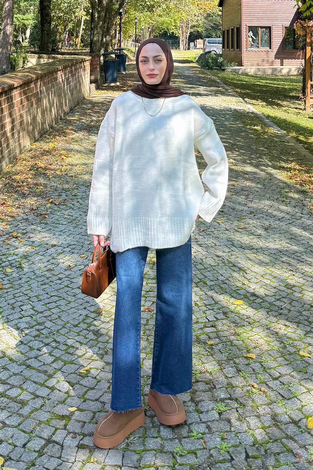 Lamelif Yumoş Kazak Ekru