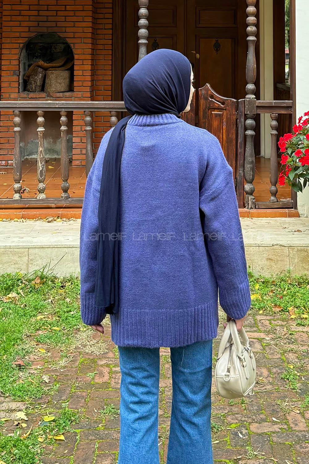 Lamelif Yumoş Kazak Mor