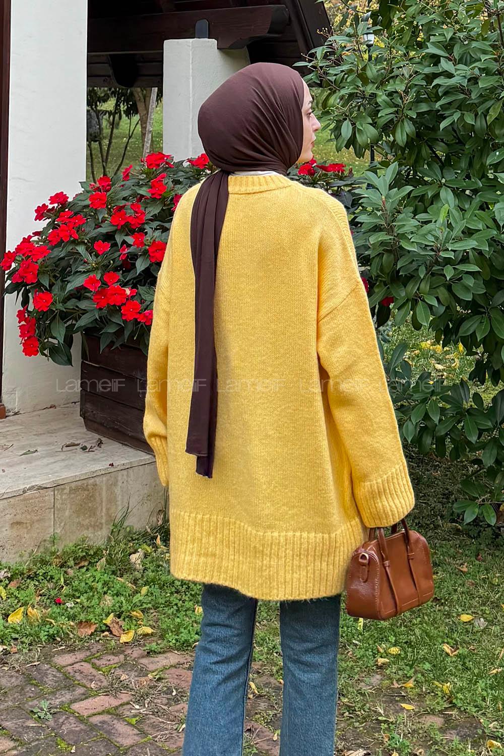 Lamelif Yumoş Kazak Sarı