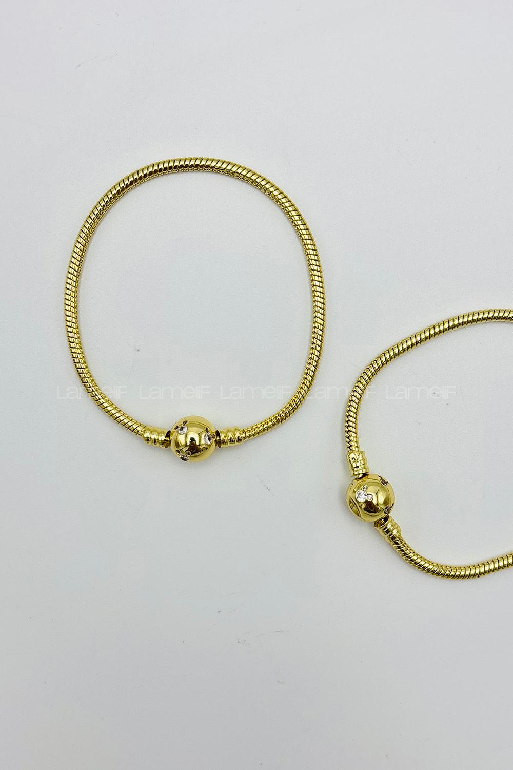 Lamelif Gold Pandora Bileklik