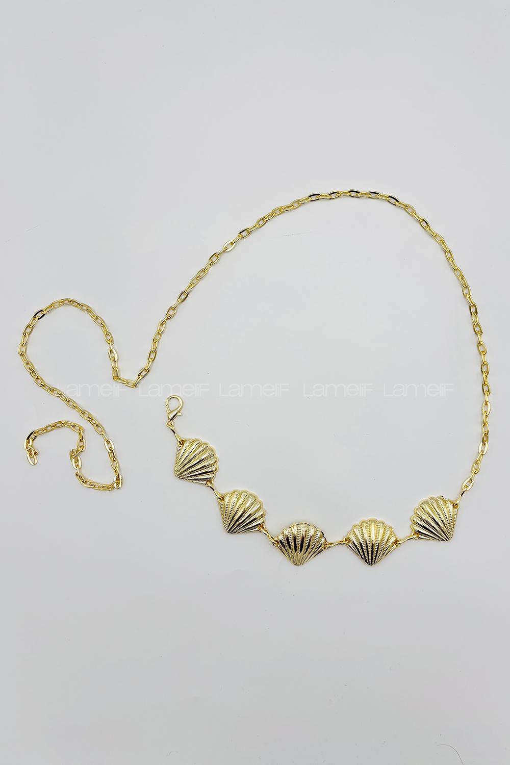 Gold Buckle Gold Belt