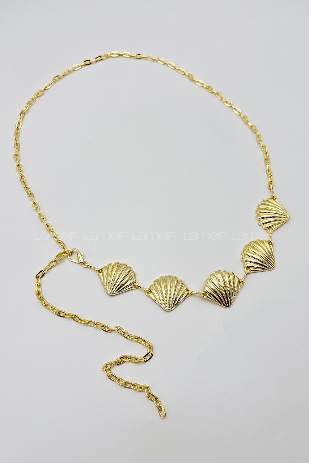 Gold Buckle Gold Belt