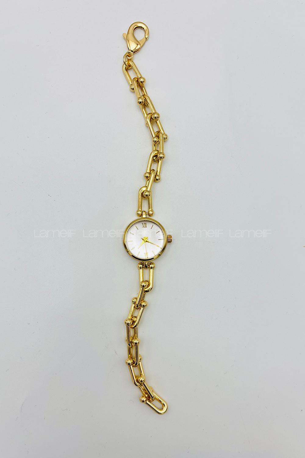 Lamelif Gold Tiffany Kordon Kol Saati