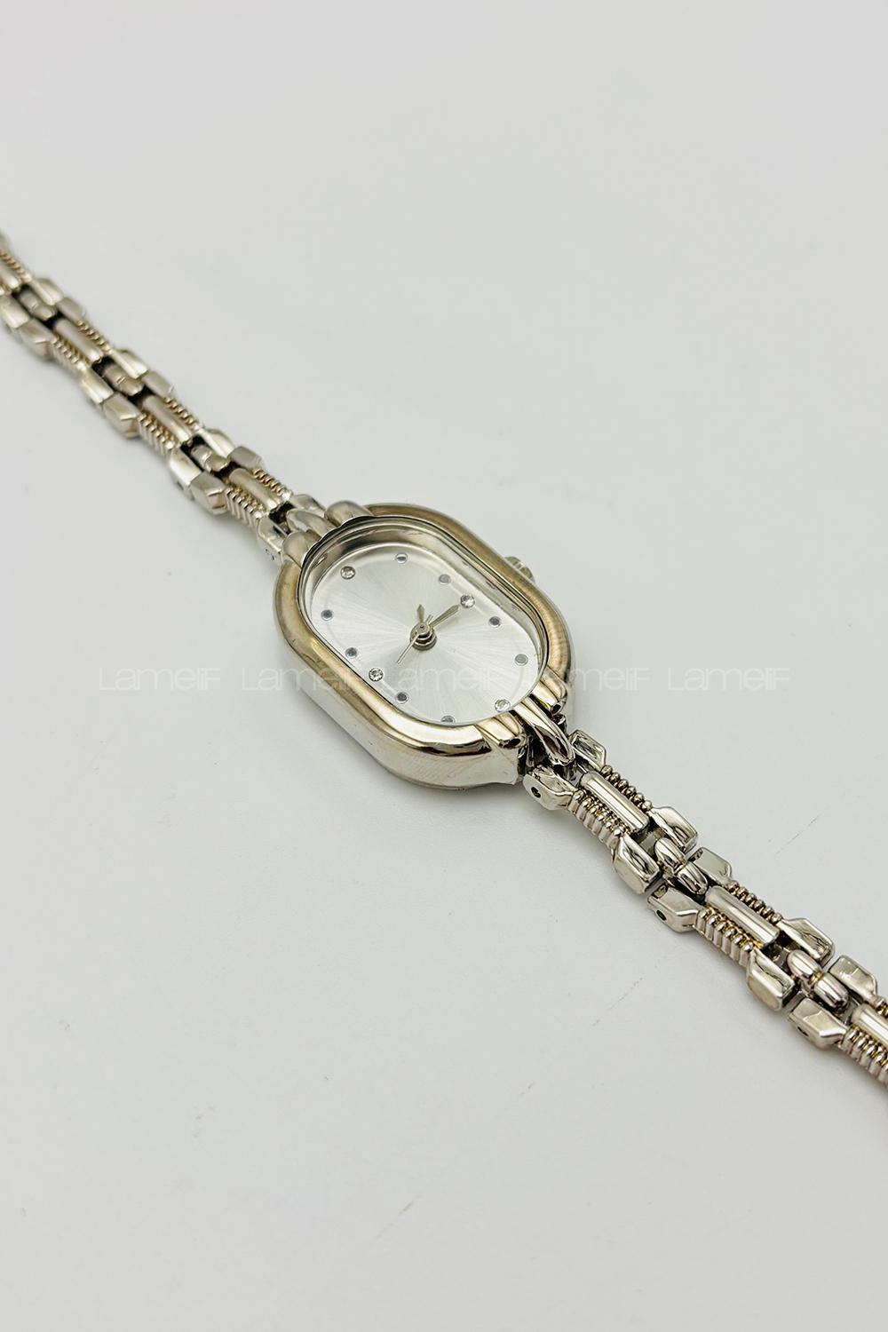 Lamelif Gümüş Vintage Metal Kordon Kol Saati