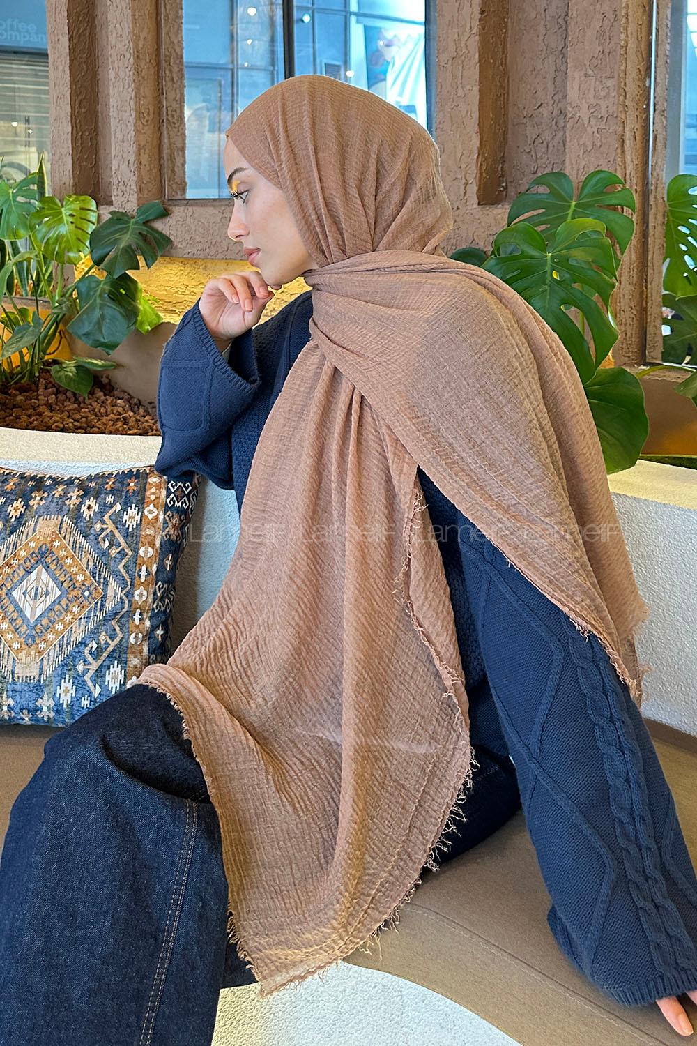 Lamelif Bürümcük Şal Badem