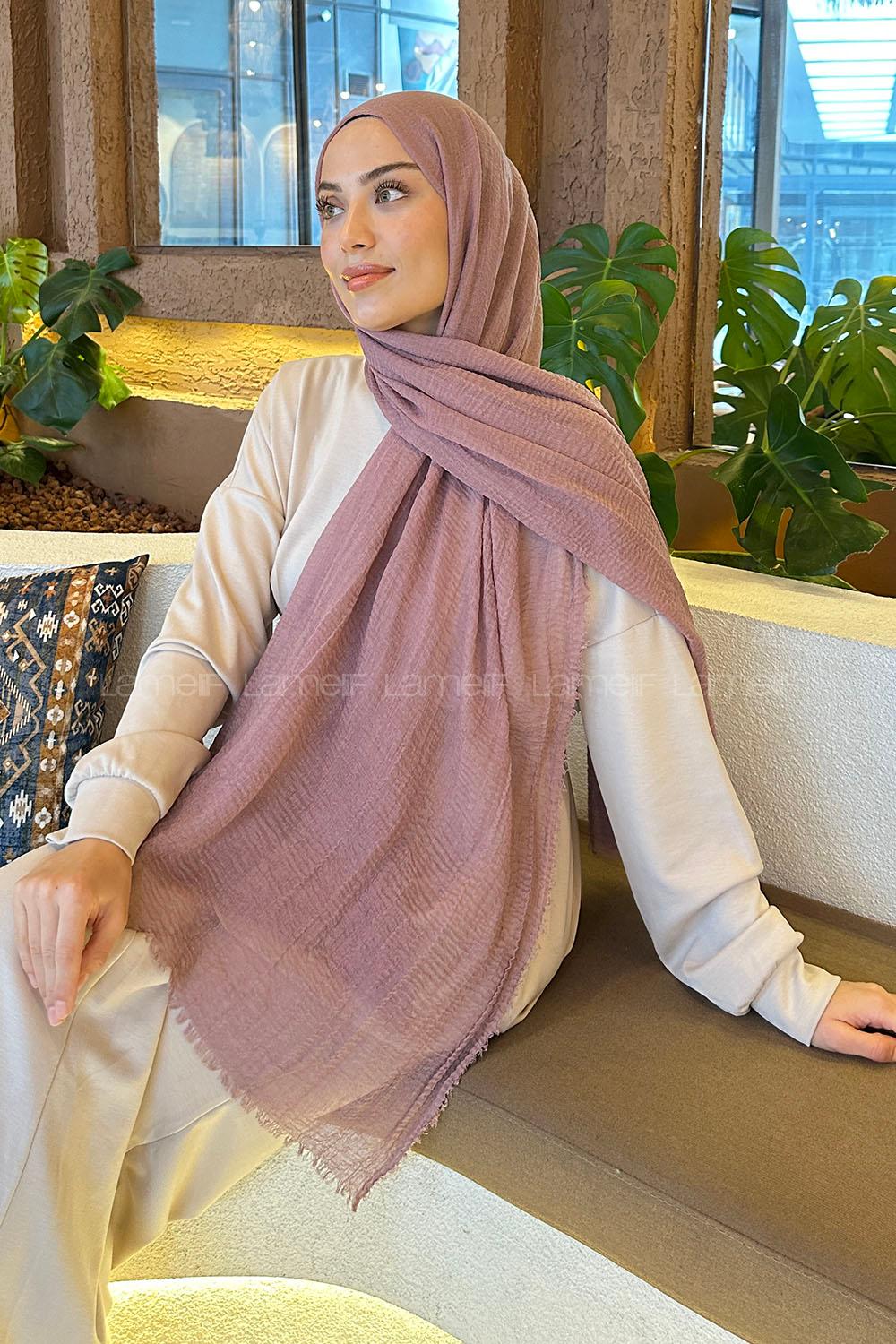 Lamelif Bürümcük Şal Gül Kurusu