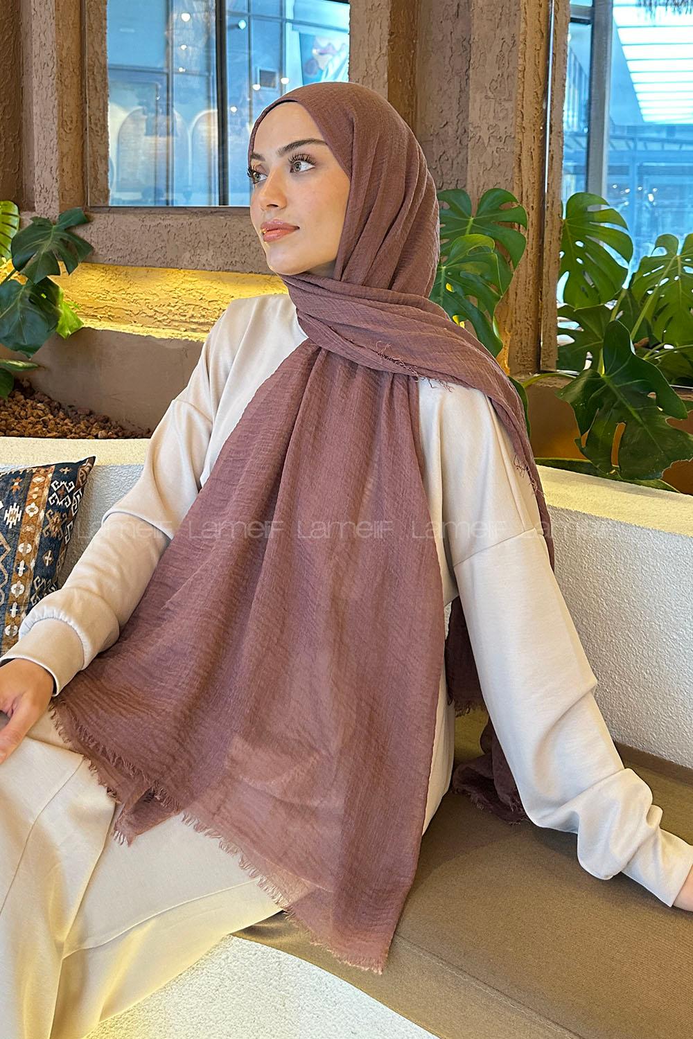 Lamelif Bürümcük Şal Koyu Gül