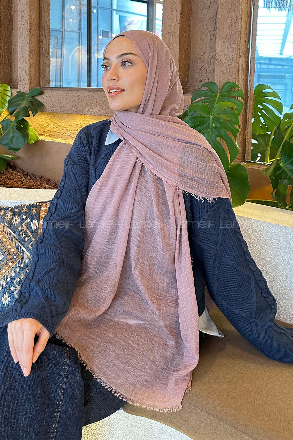 Lamelif Bürümcük Şal Leylak