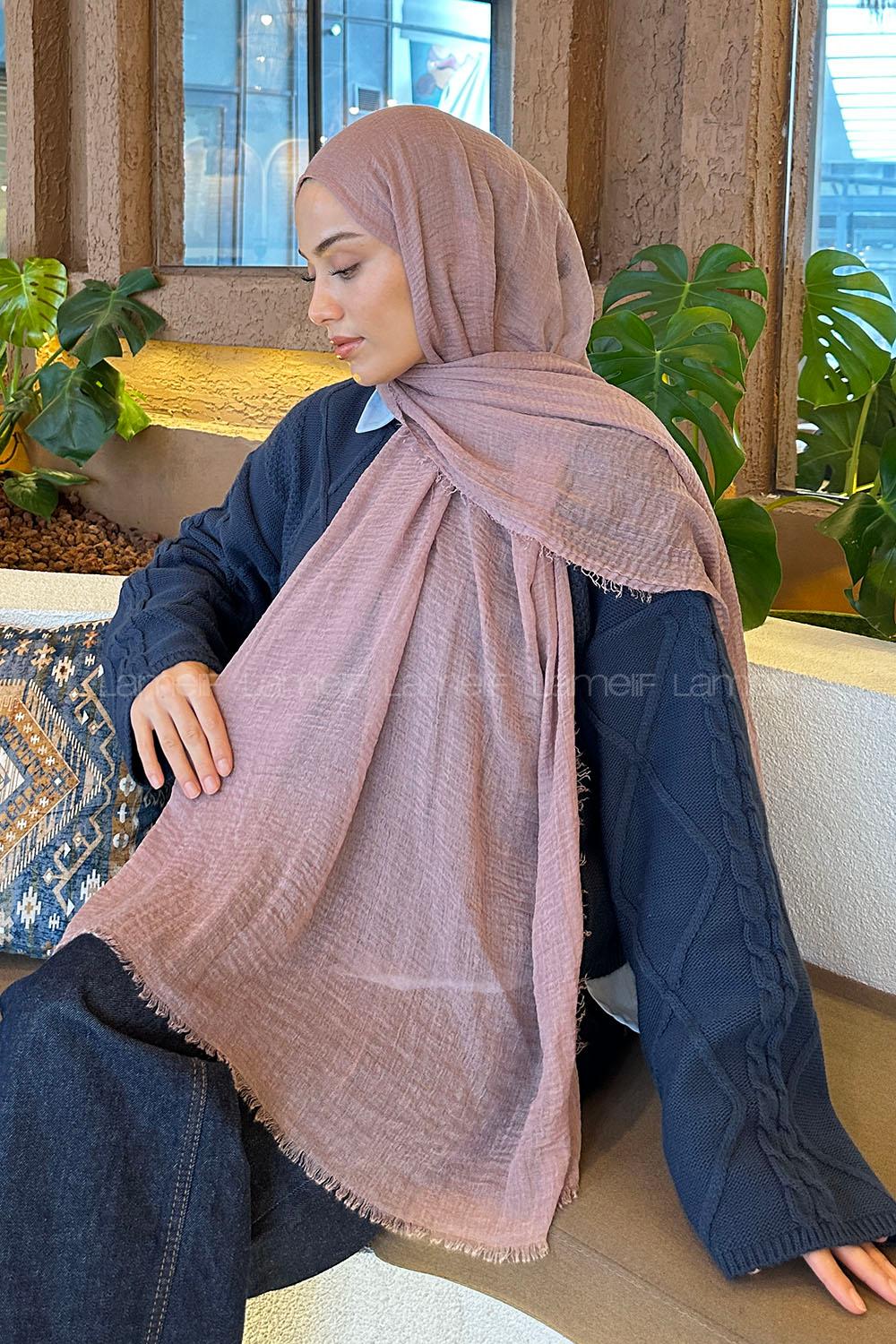 Lamelif Bürümcük Şal Leylak