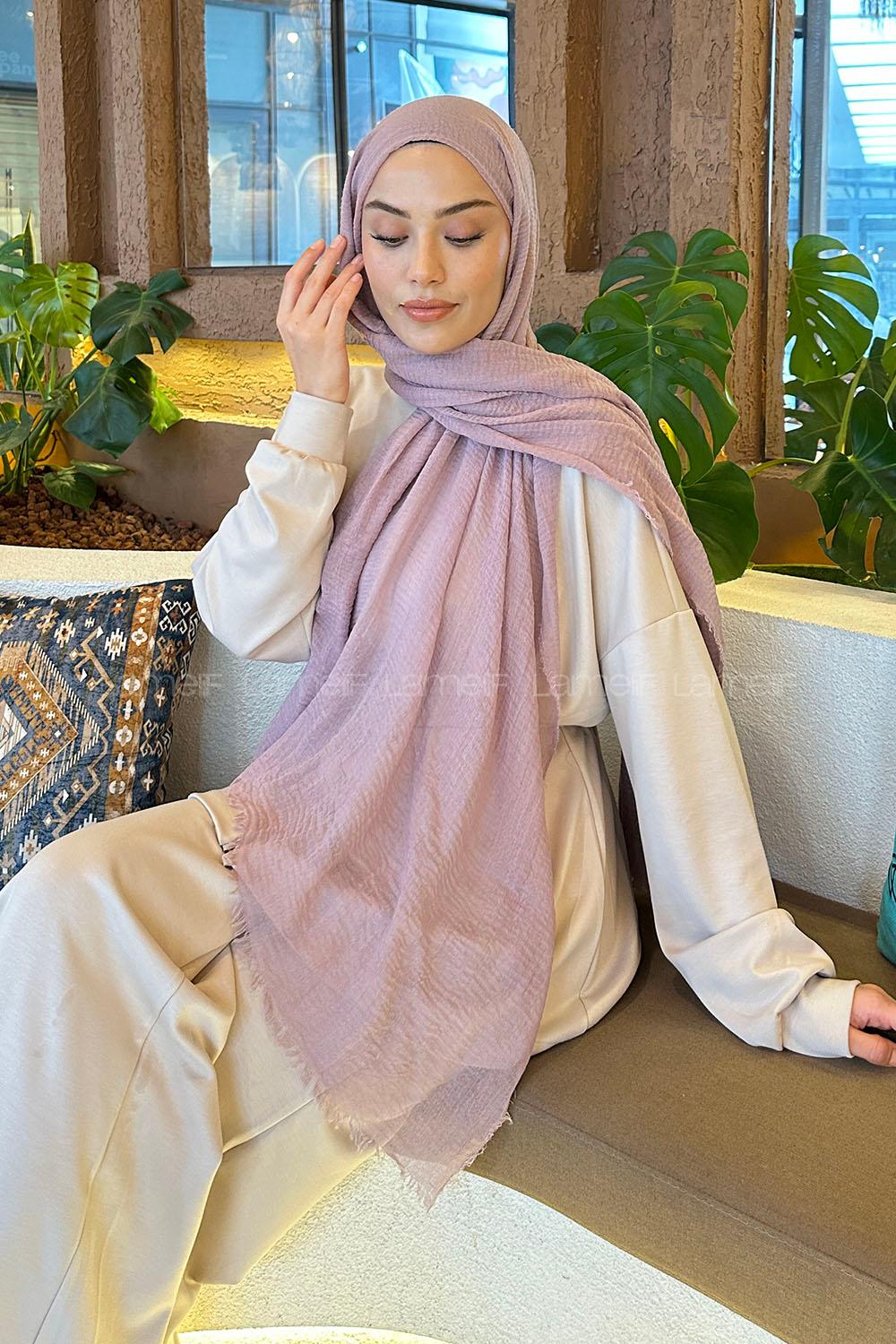 Lamelif Bürümcük Şal Soft Pudra