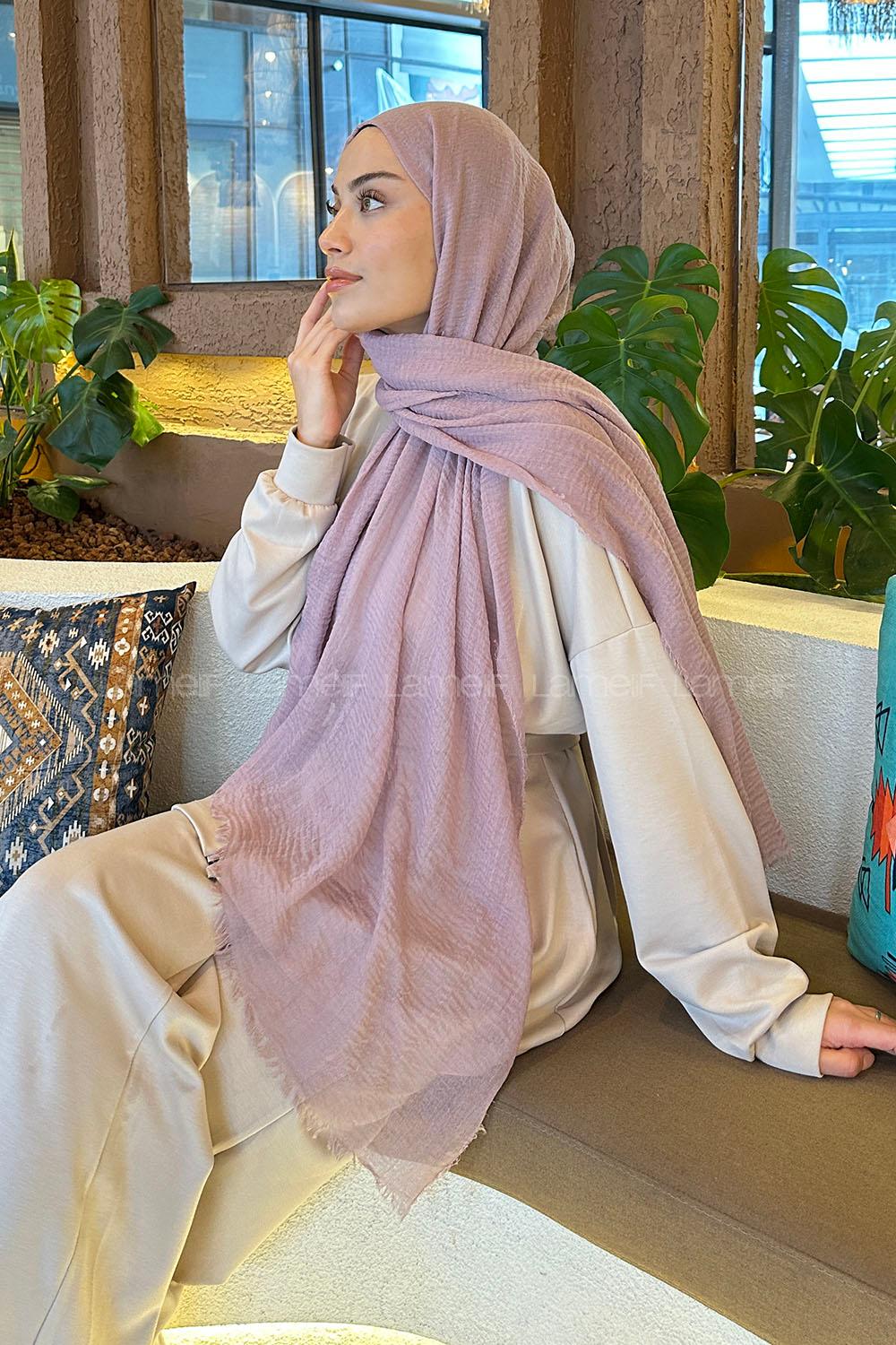 Lamelif Bürümcük Şal Soft Pudra