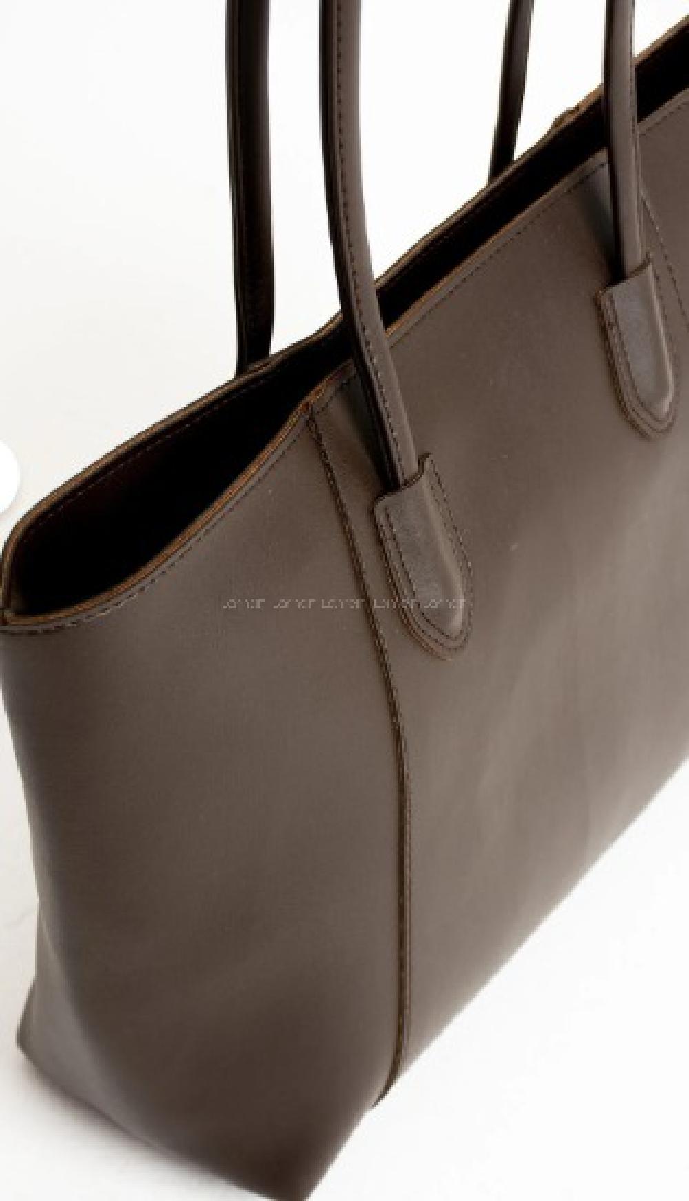 Lamelif Suni Deri Elena Kadın Çanta Acı Kahve