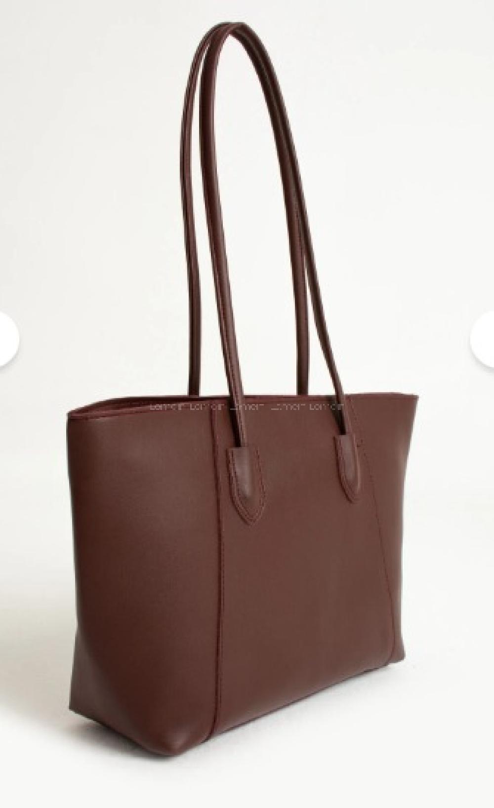 Lamelif Suni Deri Elena Kadın Çanta Bordo