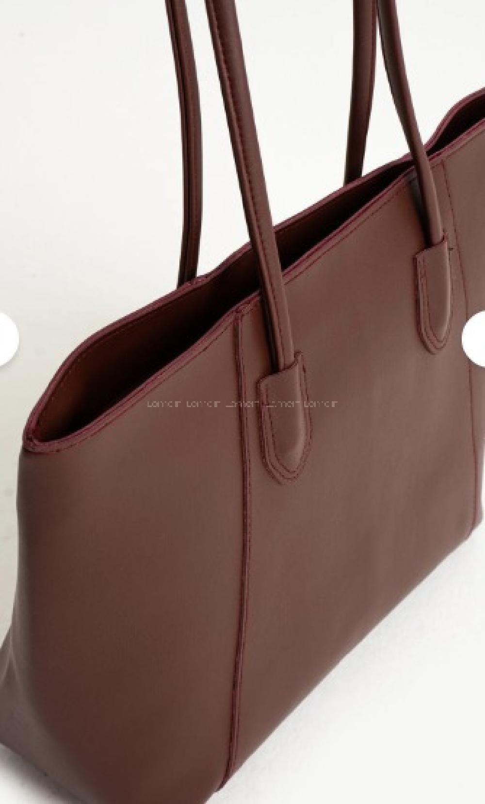 Lamelif Suni Deri Elena Kadın Çanta Bordo