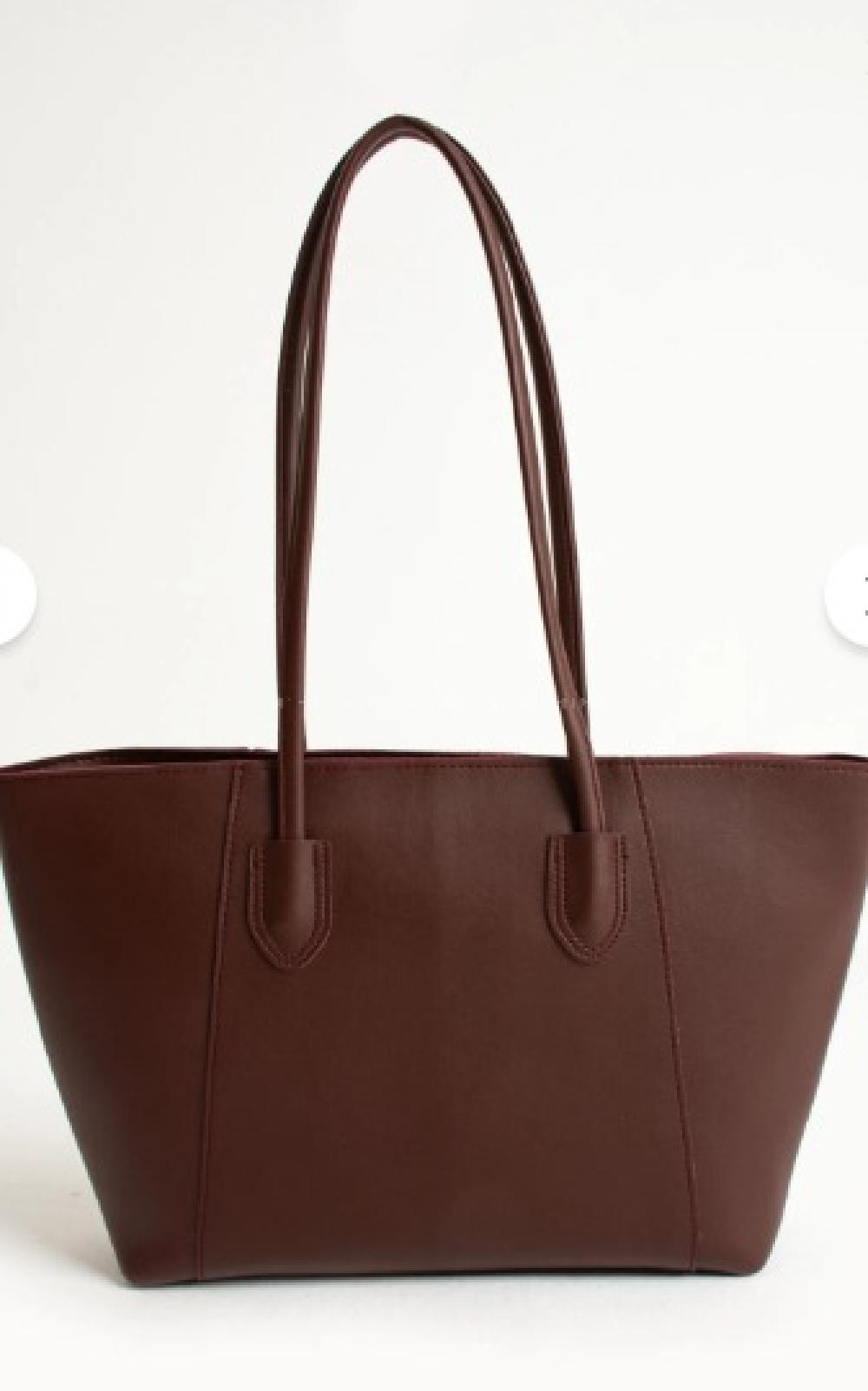 Lamelif Suni Deri Elena Kadın Çanta Bordo