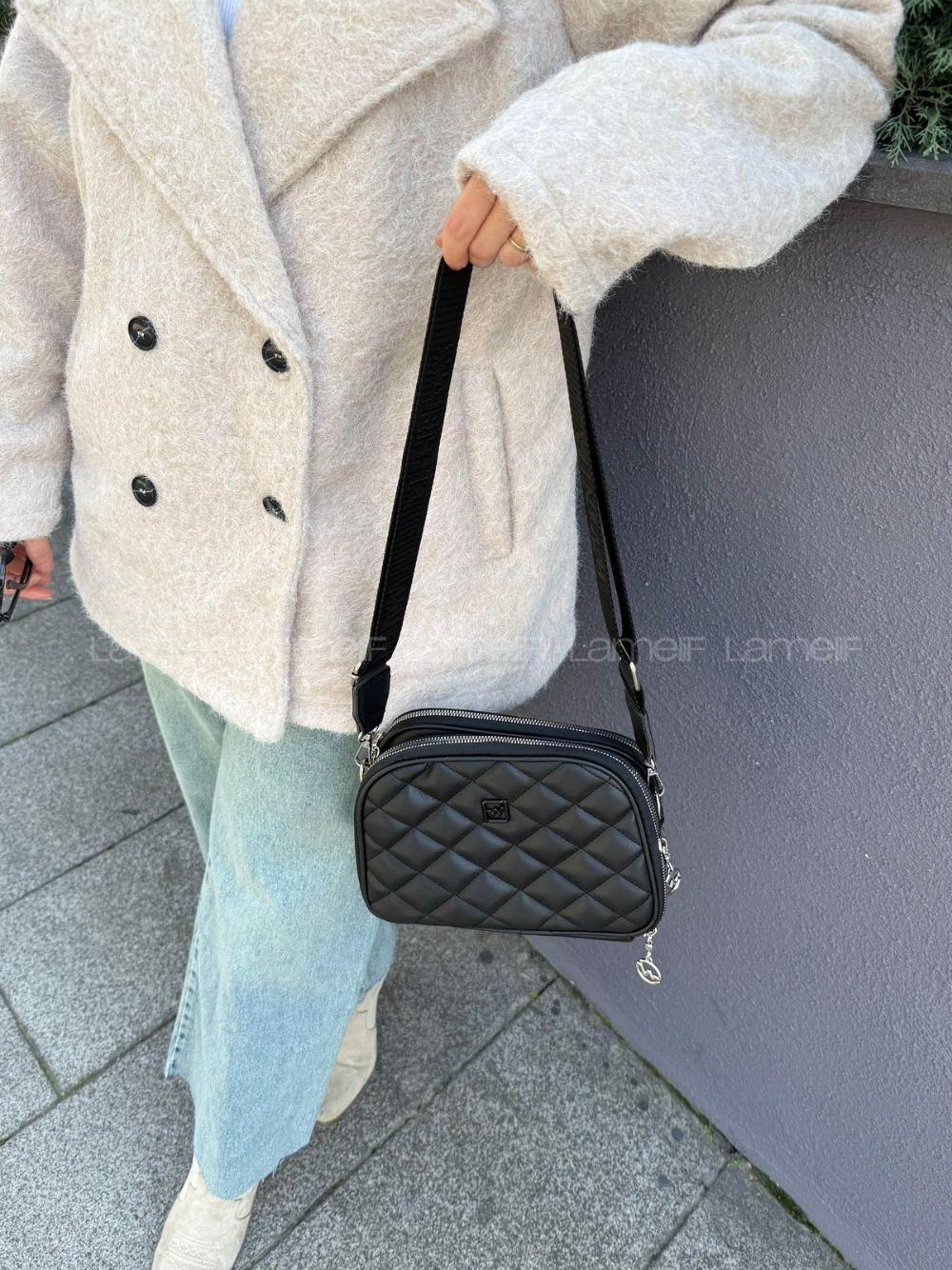 Kapitone Fermuarlı Mıknatıs Kapak Bölmeli Çok Gözlü Günlük Kadın Omuz Çantası