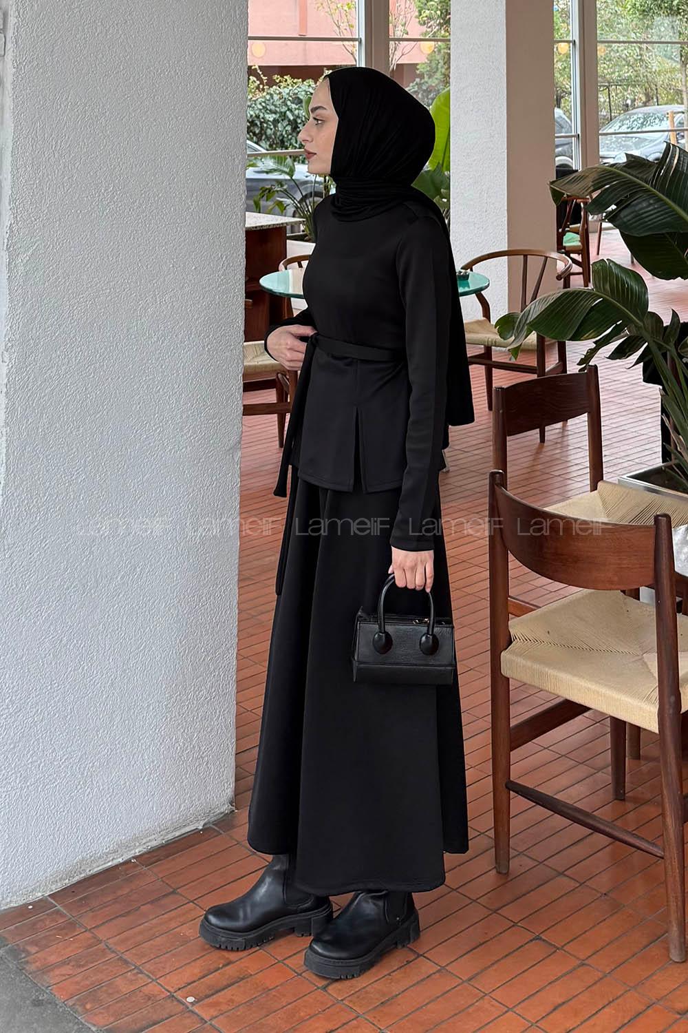 Lamelif Dalgıç İkili Takım Siyah