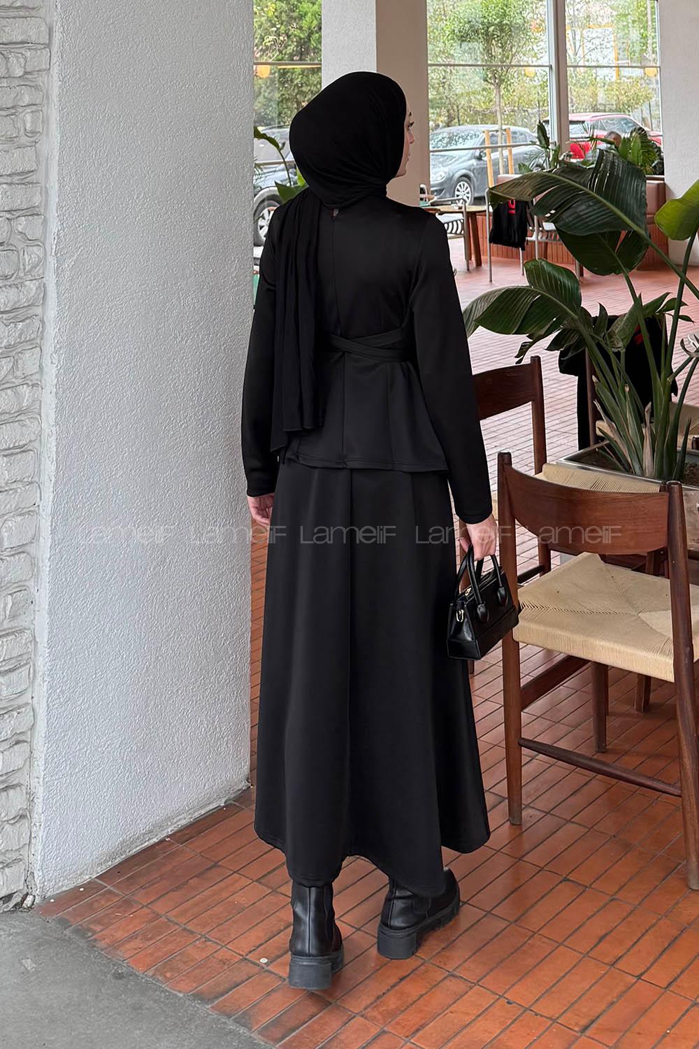 Lamelif Dalgıç İkili Takım Siyah