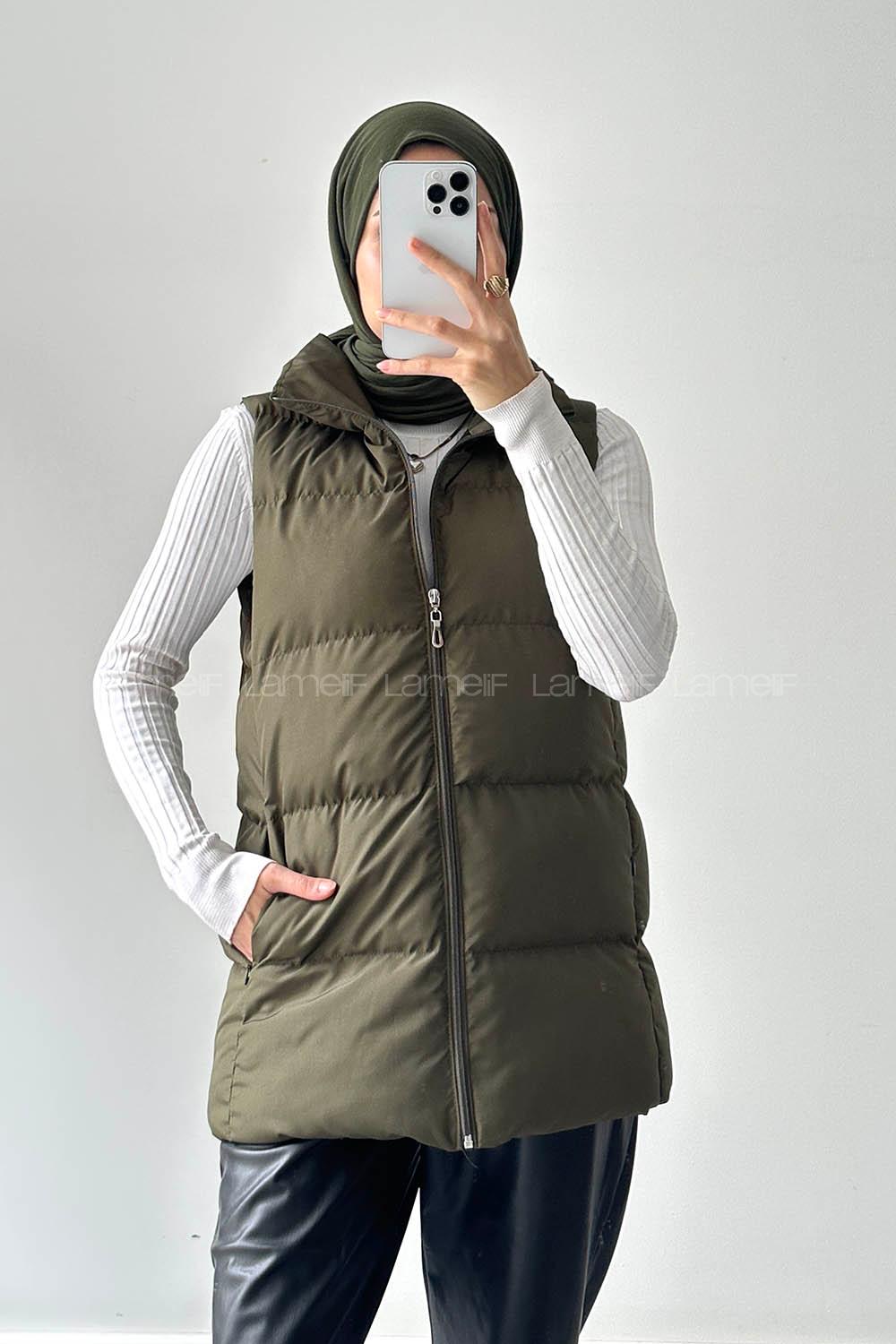 Lamelif Şişme Yelek Haki