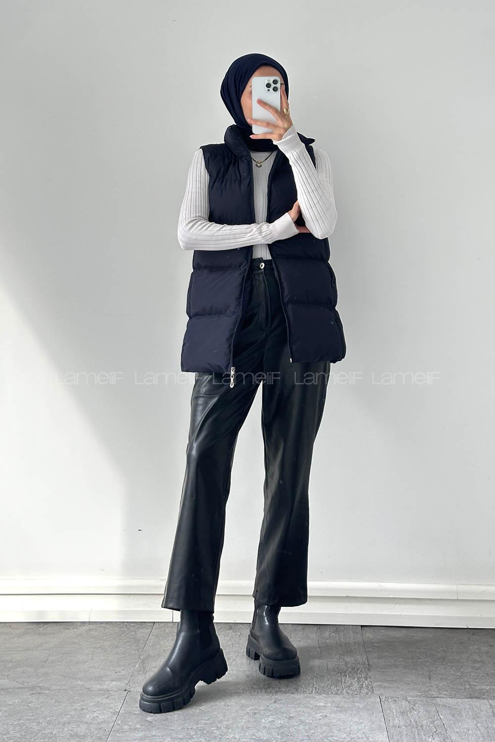 Lamelif Şişme Yelek Lacivert