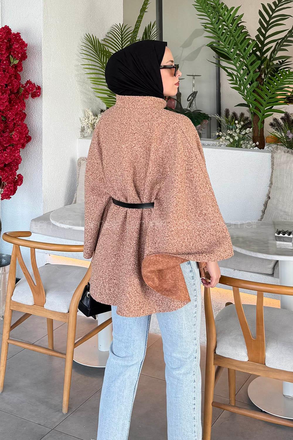 Lamelif Kemerli Panço Camel