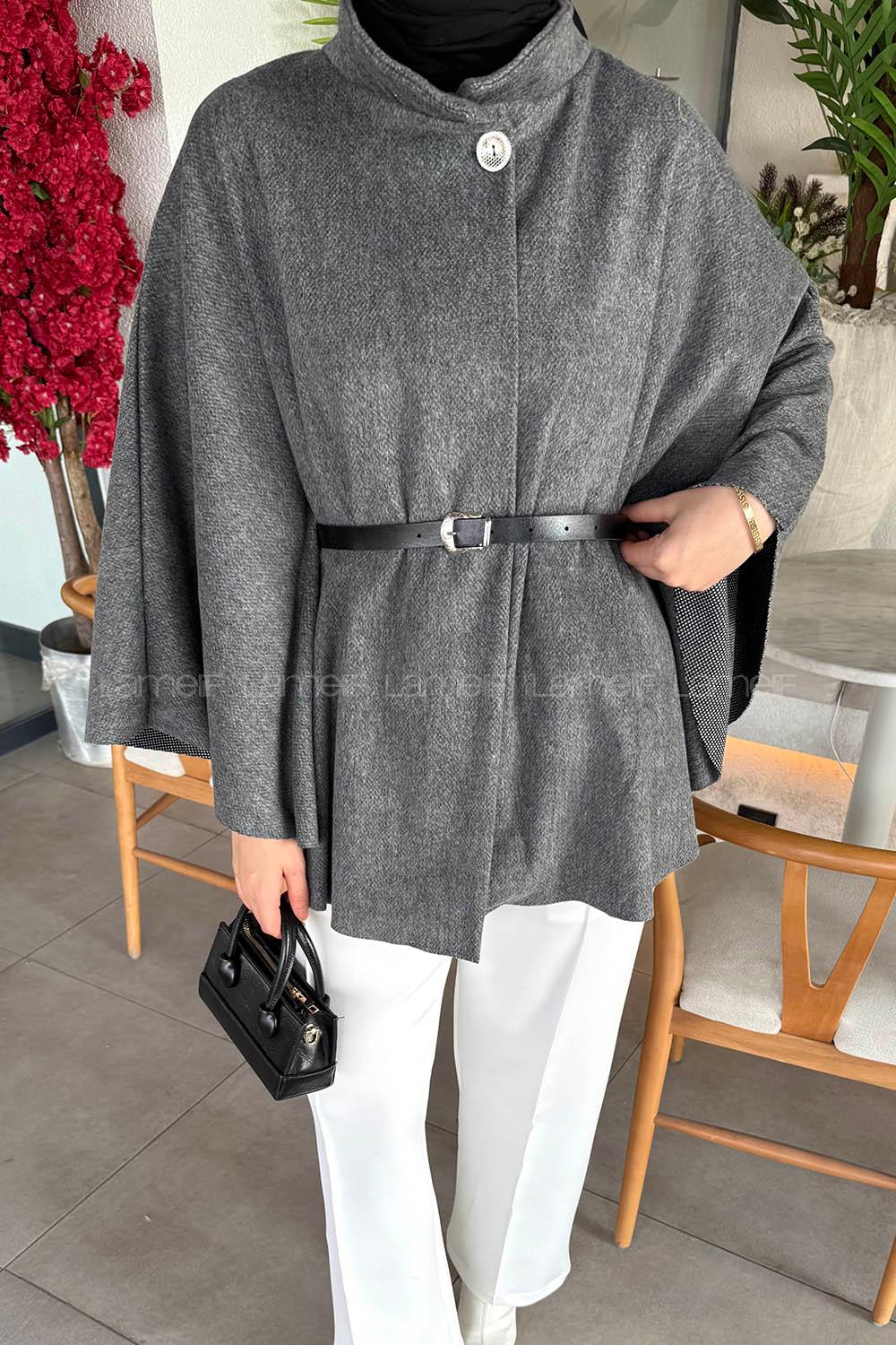 Lamelif Kemerli Panço Gri