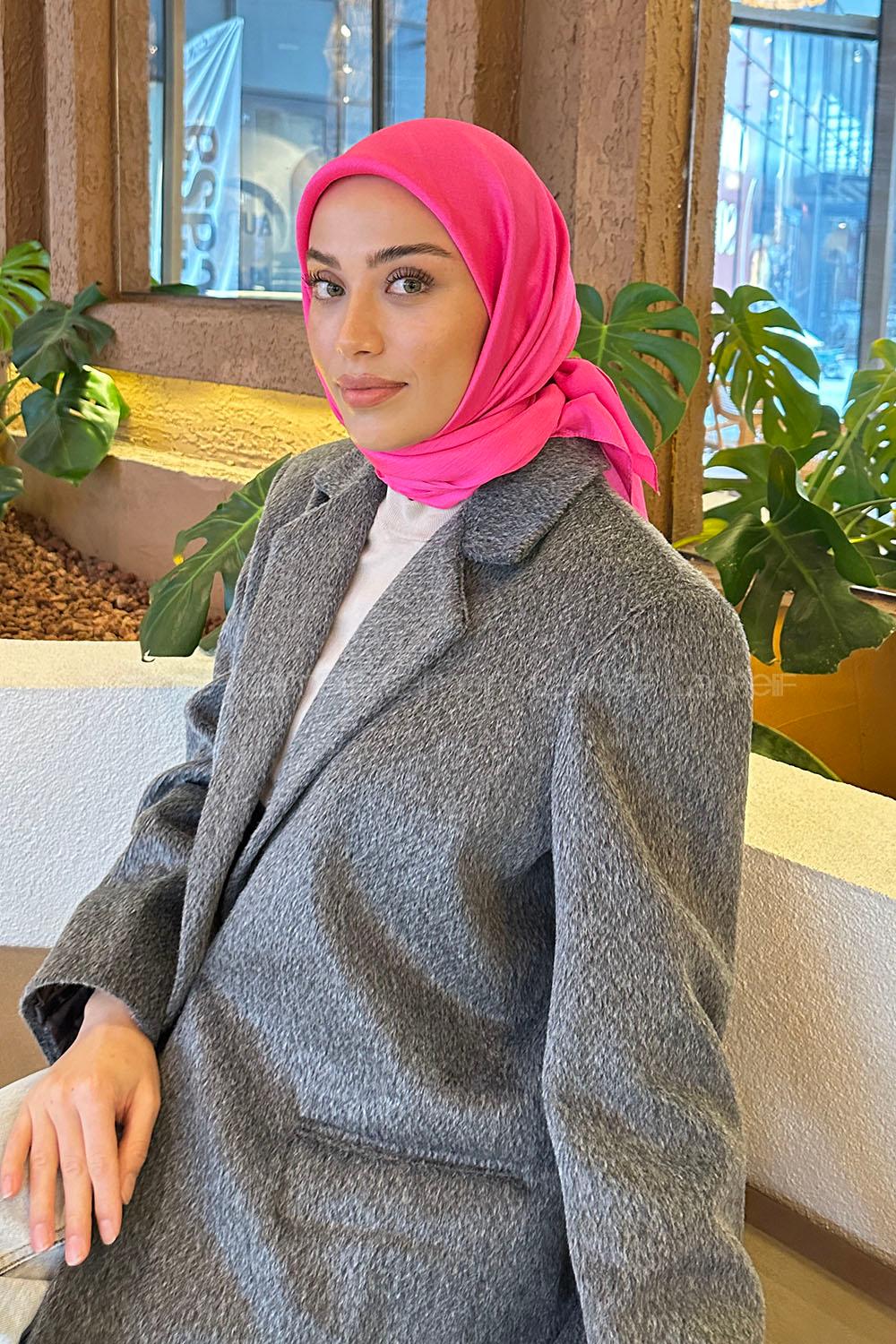 Lamelif Star Eşarp Fuşya