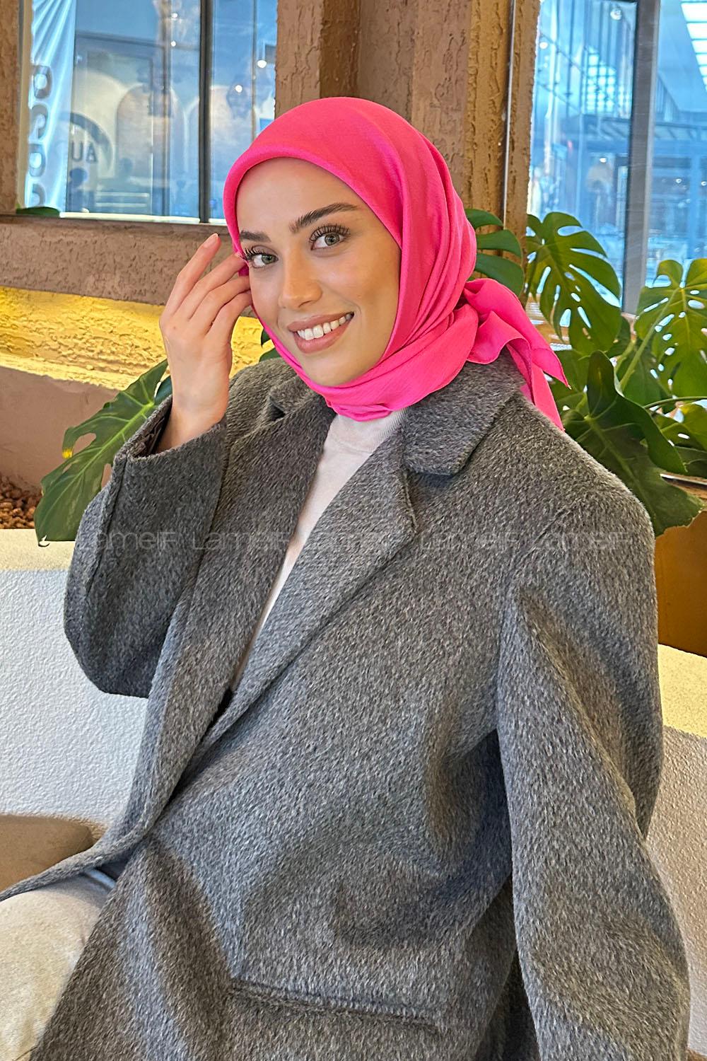 Lamelif Star Eşarp Fuşya