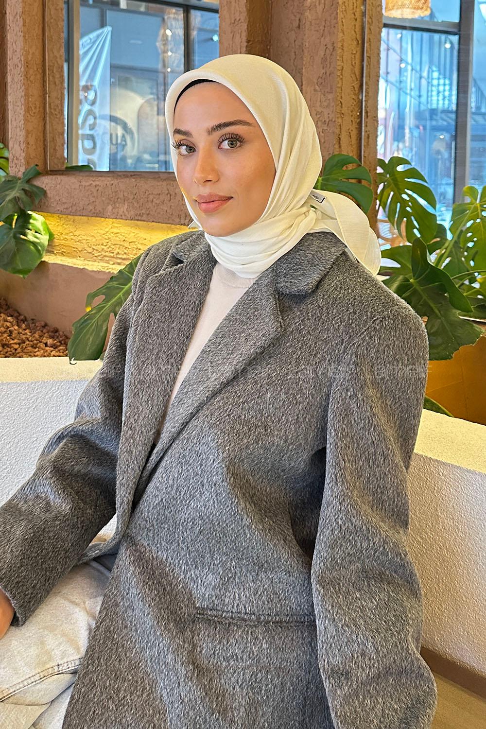 Lamelif Star Eşarp Krem