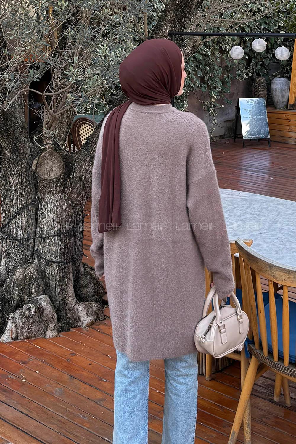 Lamelif Sakal Kumaş Kazak Vizonrengi