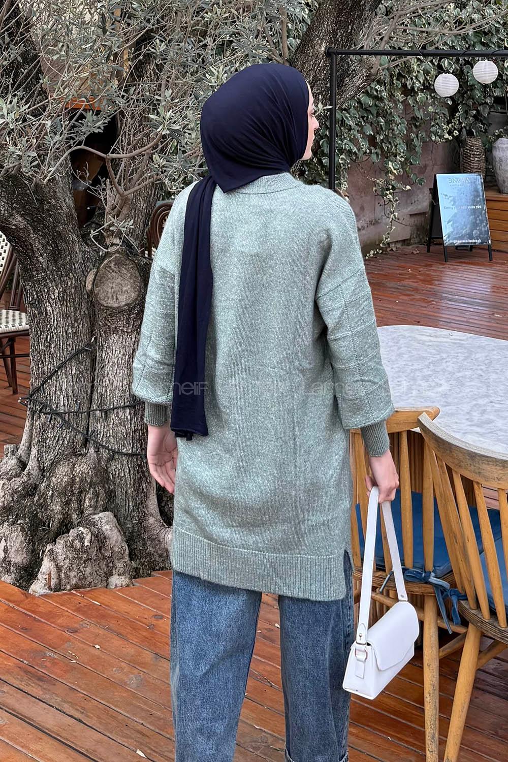 Lamelif Yumoş Triko Kazak Çağla Yeşili