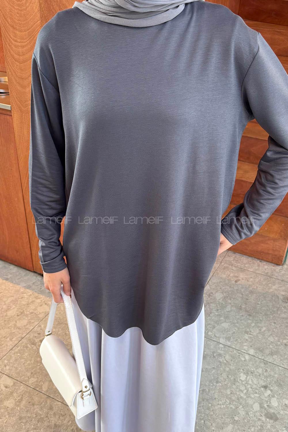 Lamelif Basic Sweat Antrsit