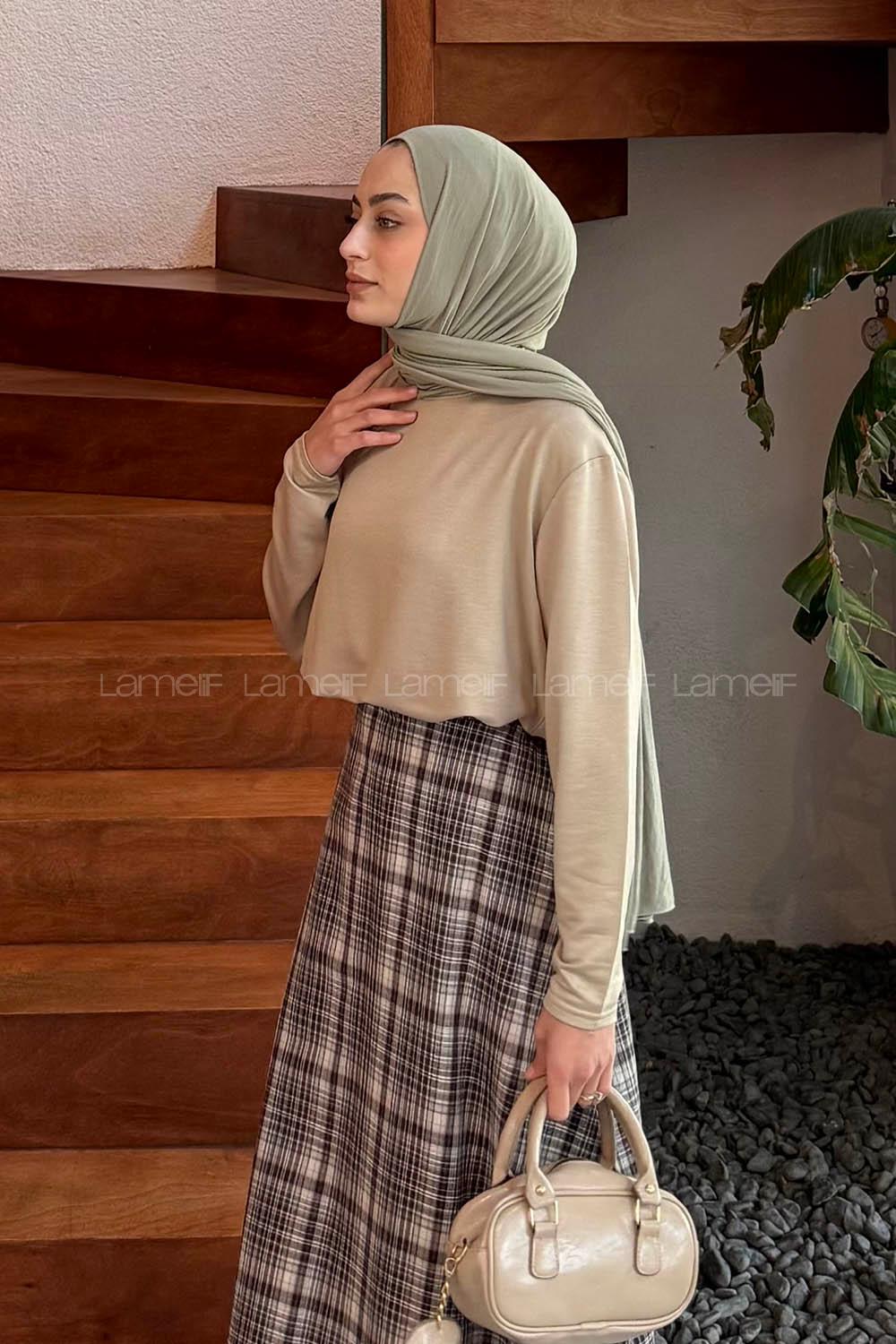 Lamelif Basic Sweat Bej
