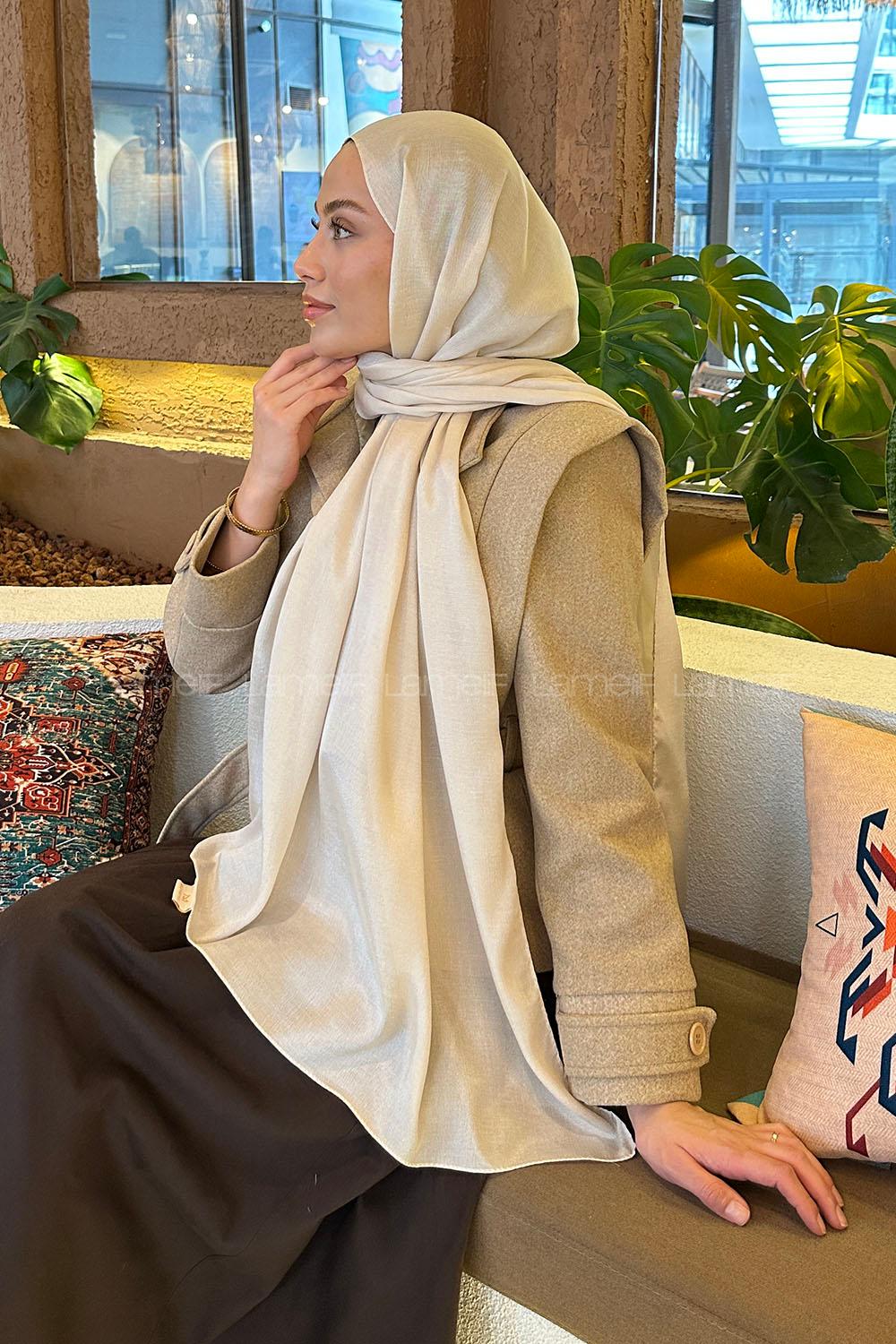 Lamelif Star Şal Açık Bej