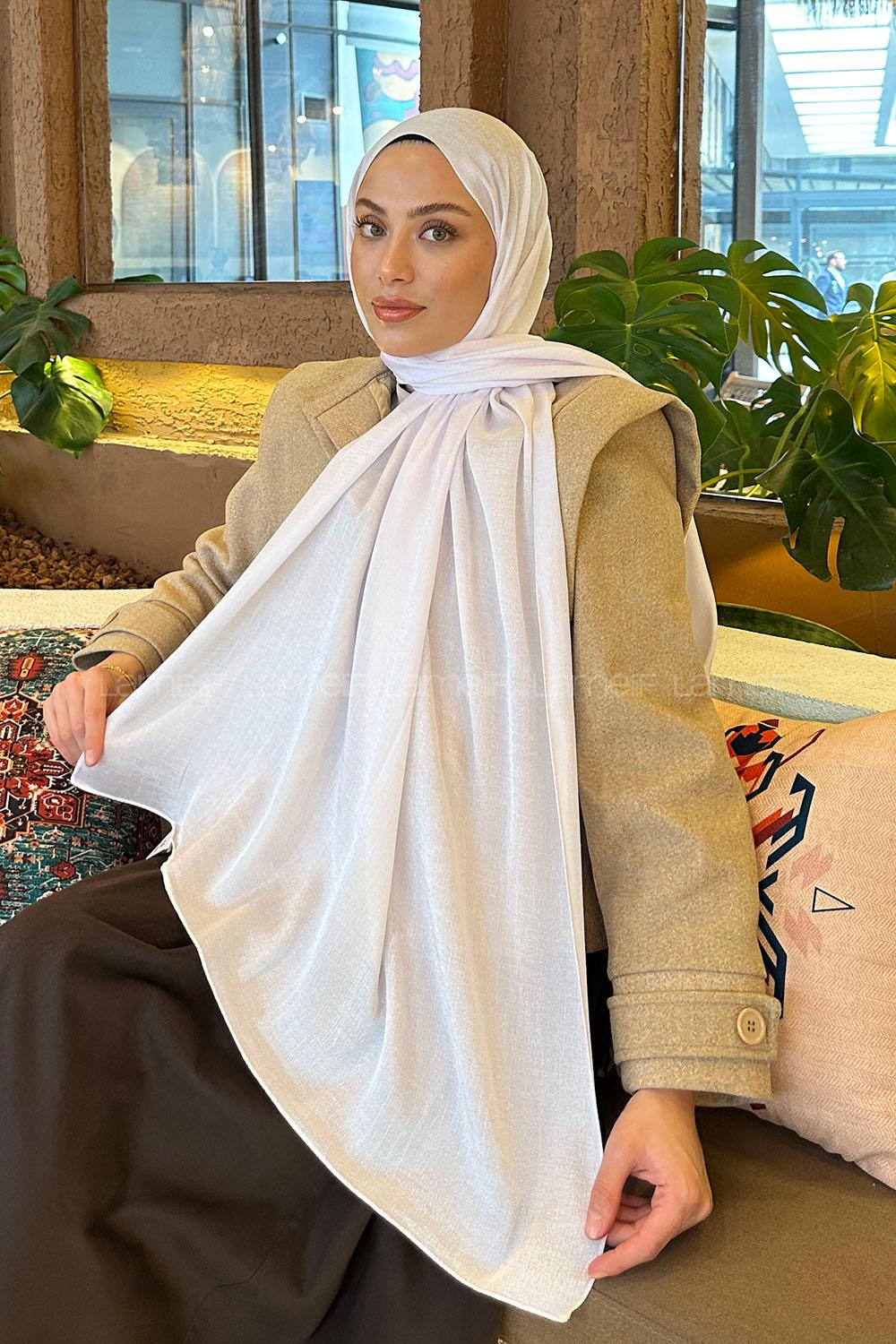 Lamelif Star Şal Beyaz