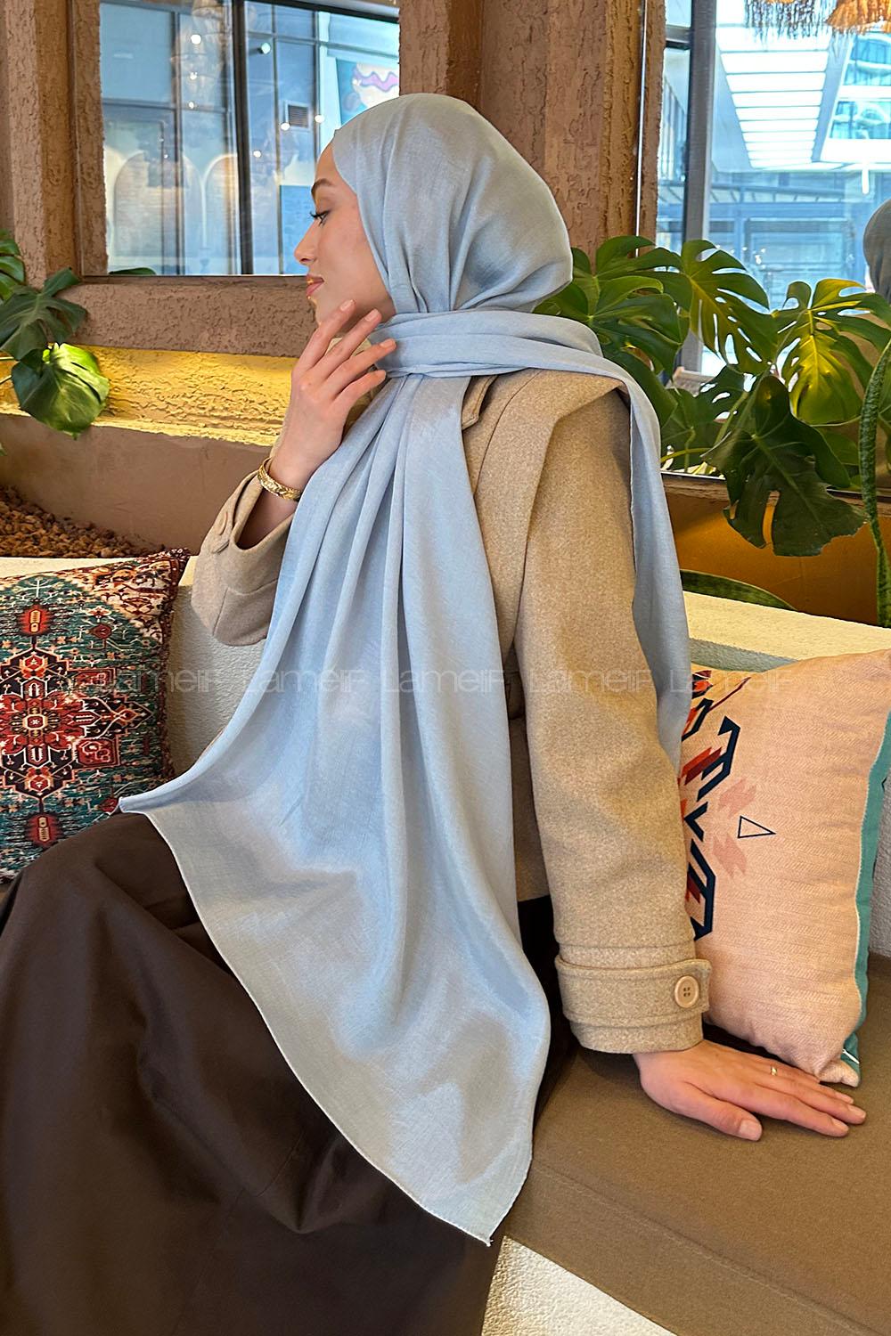 Lamelif Star Şal Buz Mavisi