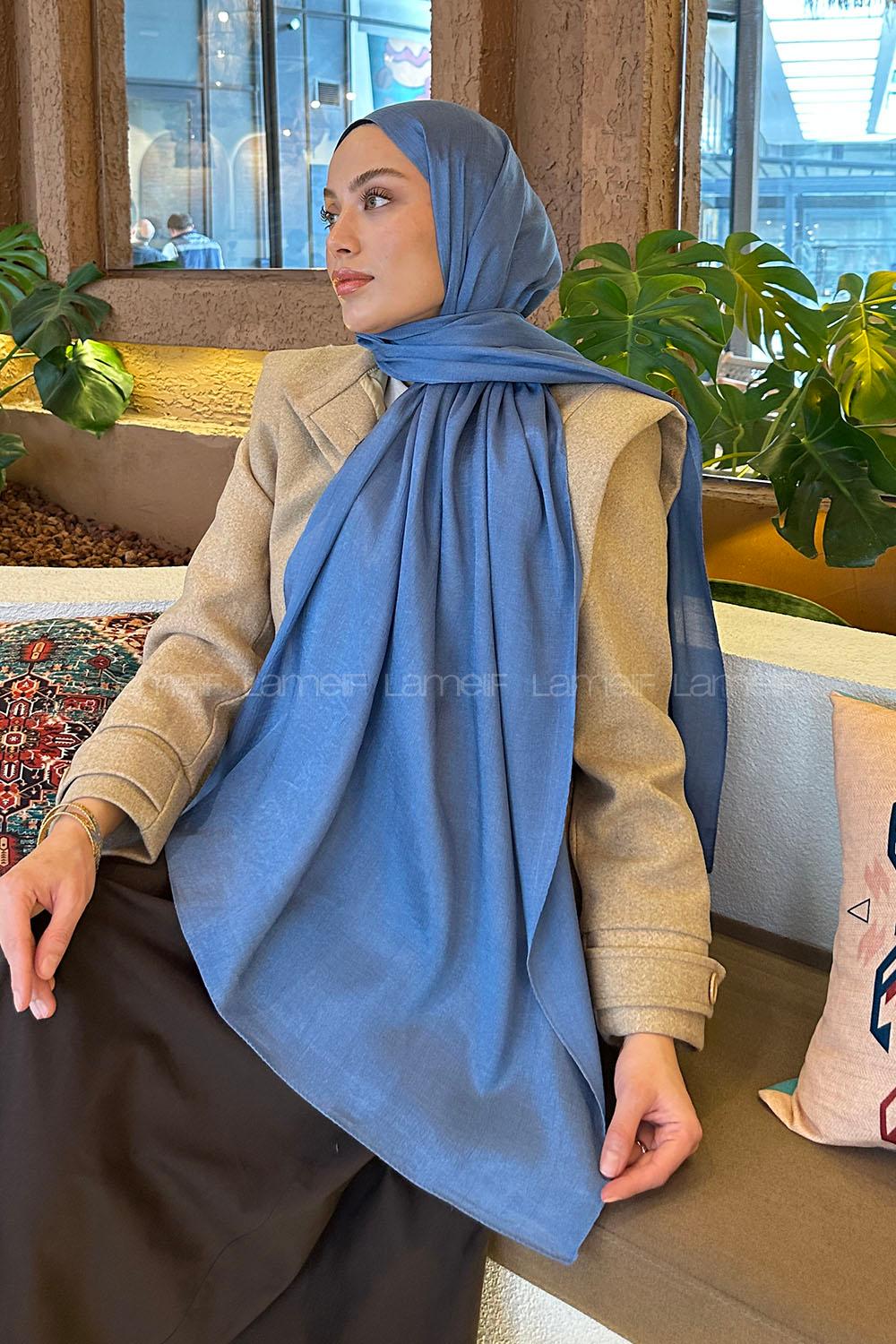 Lamelif Star Şal Kot Mavisi