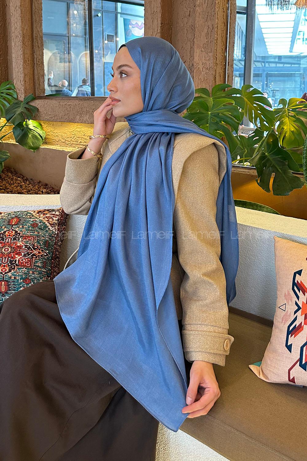 Lamelif Star Şal Kot Mavisi