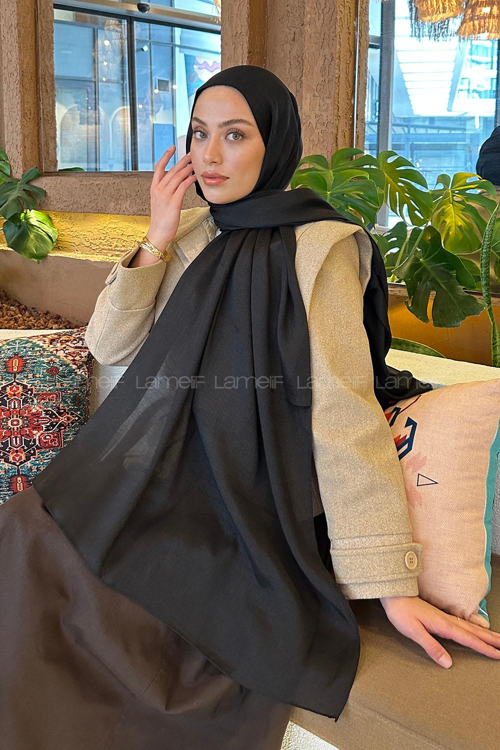 Lamelif Star Şal Siyah