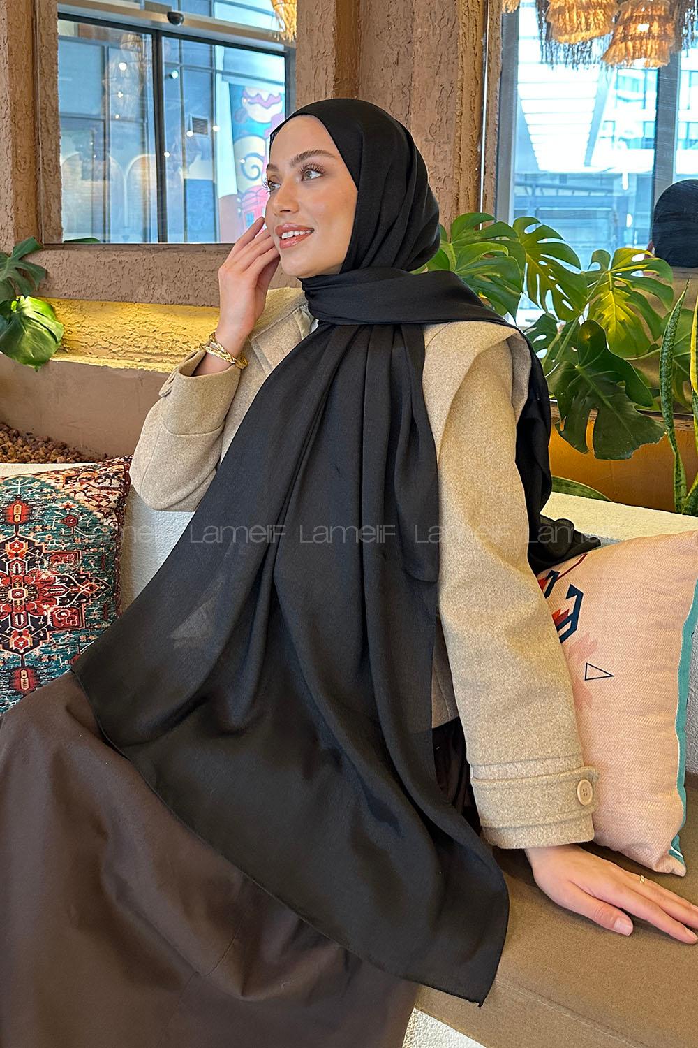 Lamelif Star Şal Siyah