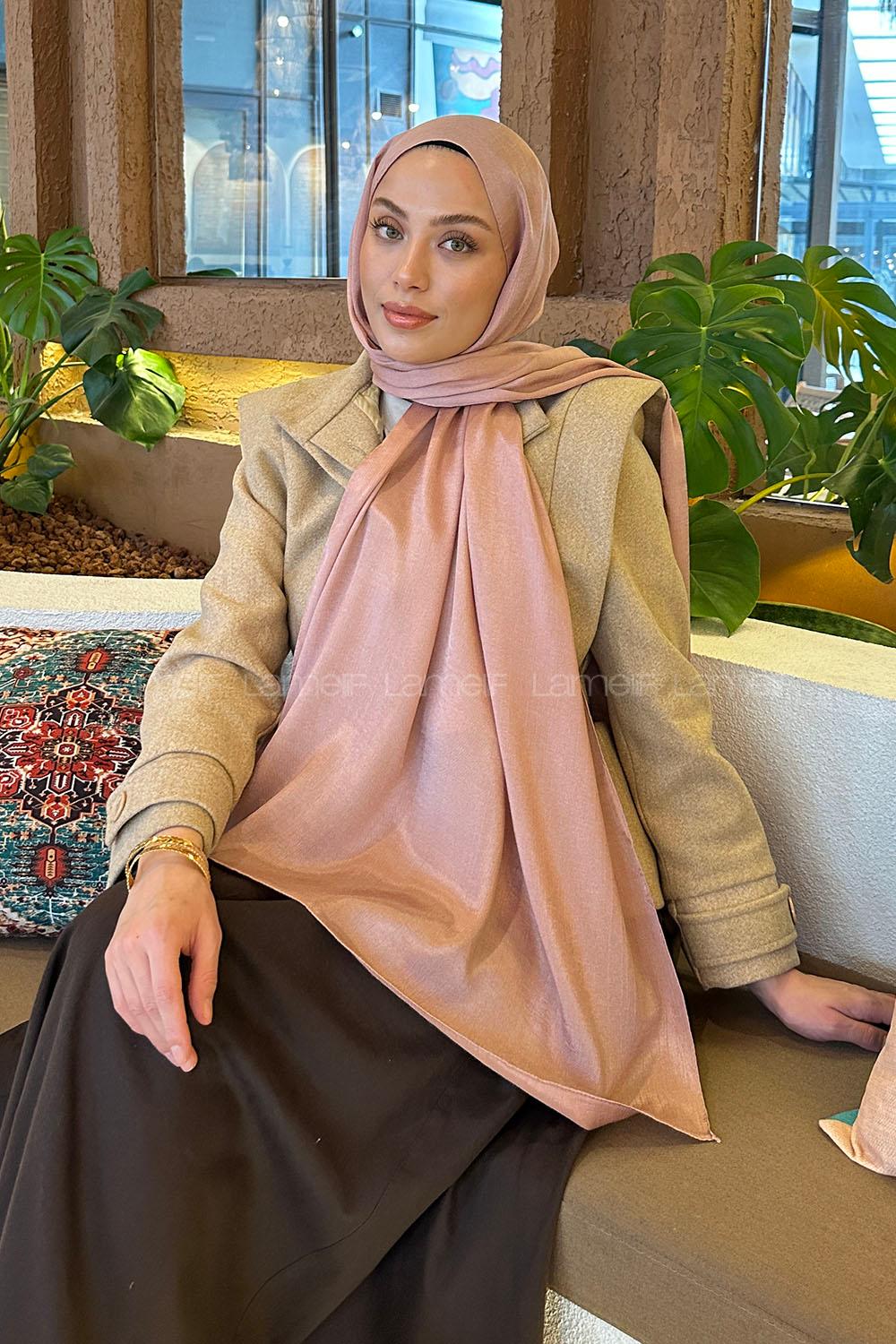 Soft Powder Cotton Straight Shawl