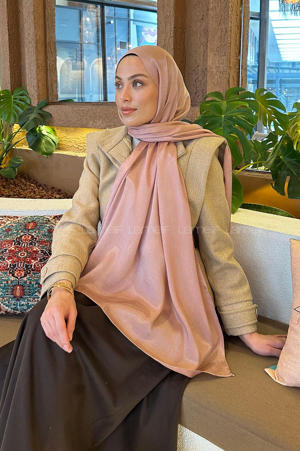 Soft Powder Cotton Straight Shawl