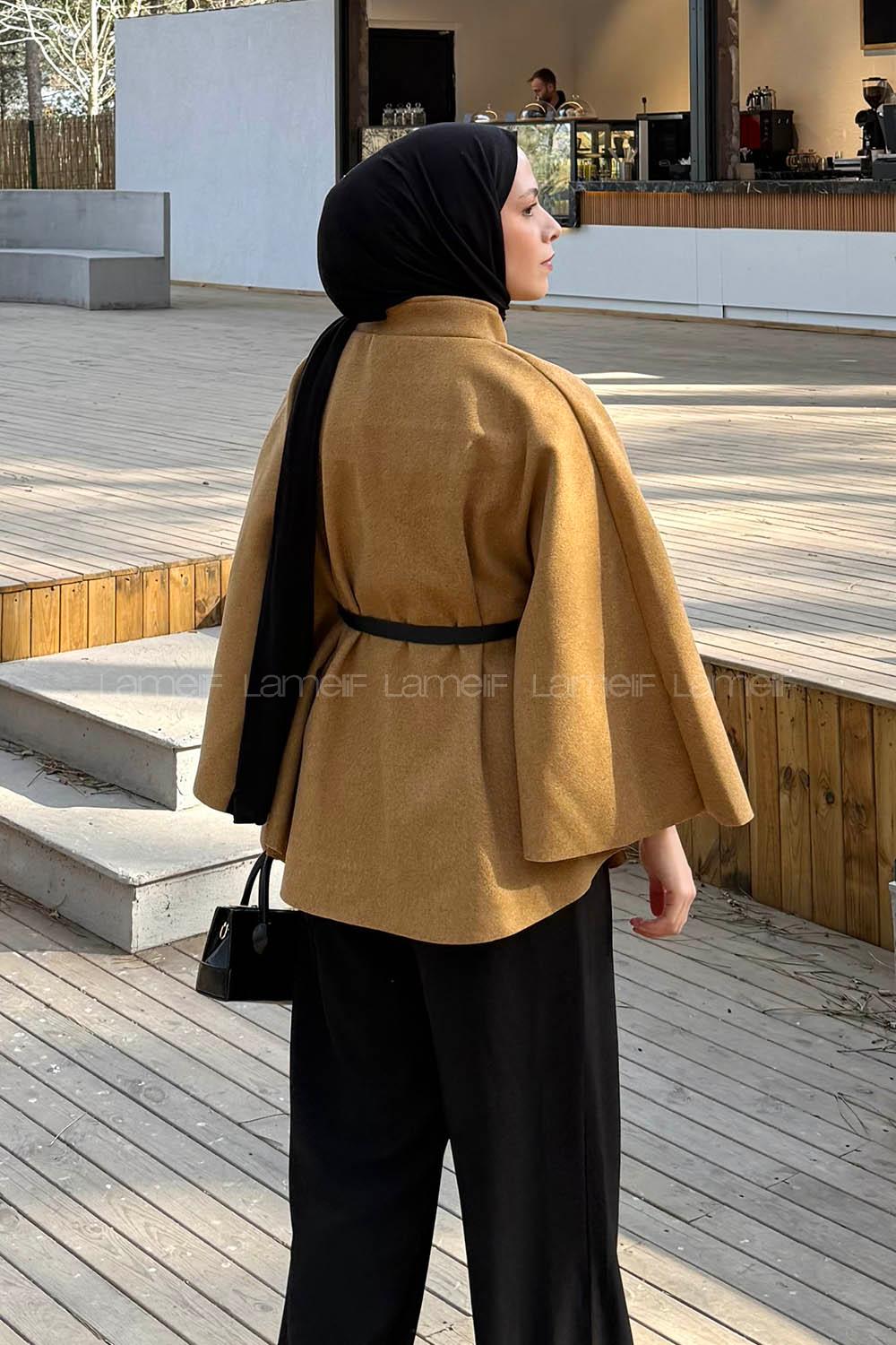 Lamelif Kemerli Panço Camel