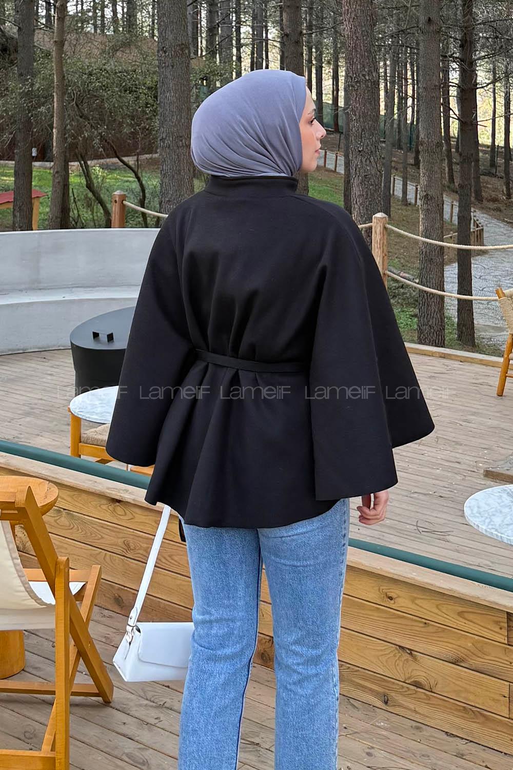 Lamelif Kemerli Panço Siyah