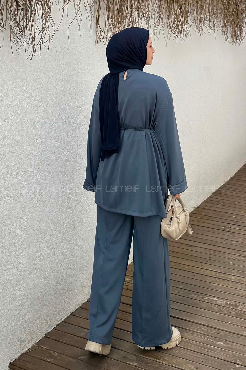 Lamelif Oysho İkili Tesettür Takım Antrasit